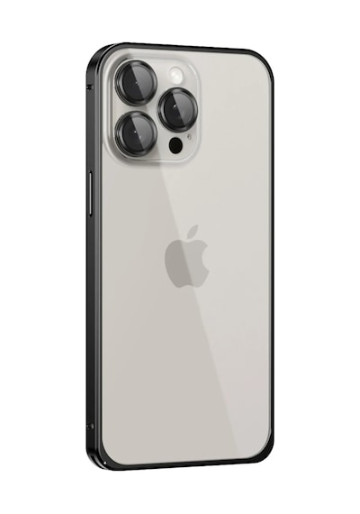 Joko Apple Uyumlu iPhone 15 Pro Metal Bumper Mat Kapak - Siyah 0.2M-Çok Renkli