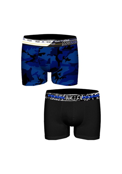 John Frank İkili Black Id Boxer Renkli Renkli Çok Renkli
