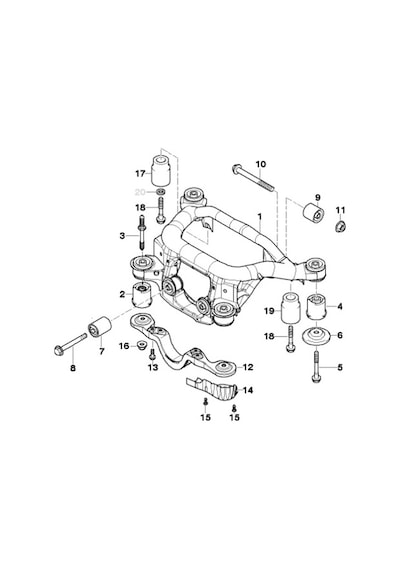 Bmw E46 Ve X3 Uyumlu Febi Arka Sol Travers Takozu 33316770783
