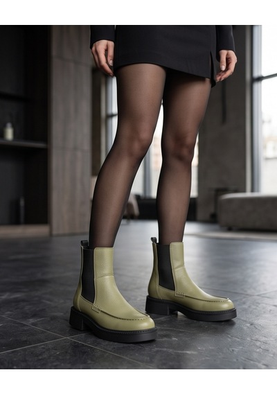 Futsishoes Freya Su Yeşili Hakiki Floter Deri Kadın Bot Lastikli Kalın Taban Günlük Şık Bot Futsishoes Freya Su Yeşili Hakiki Floter Deri Kadın Bot Lastikli Kalın Taban Günlük Şık Bot