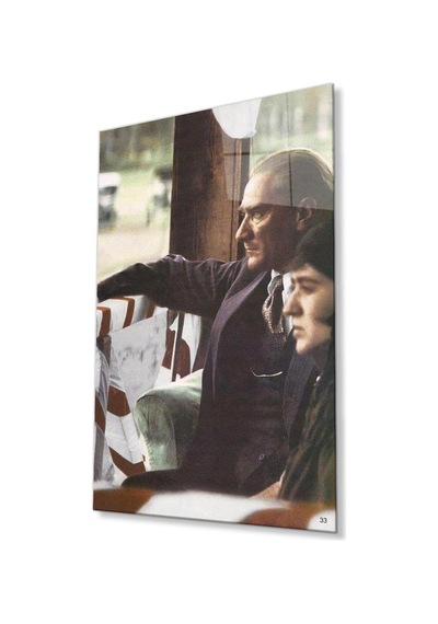 Atatürk Cam Tablo 4mm Dayanıklı Temperli Cam, Atatürk Glass Wall Art48