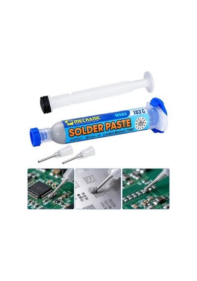 Pm-39105 Mechanic Ms83 50 Gram 4 Microns Leaded Medium Temp 183c Şırınga Krem Lehim