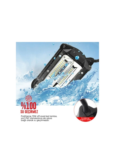 Cree Led 72w Çift Sıra Off Road Led Bar