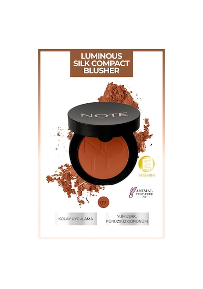 Note Cosmetique Luminous Silk Compact Blusher Toz Allık - 07 Star