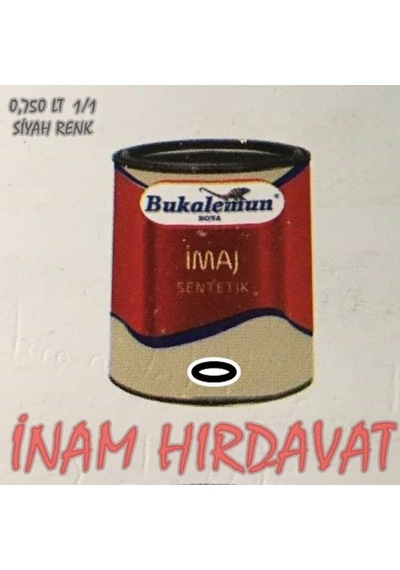 Yağlı Boya - 0.75 Lt =1 Kg Siyah Sentetik Yağlı Boya