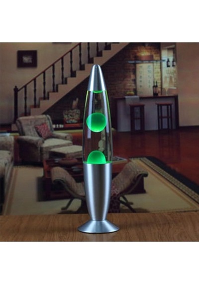 Yeşil Lav Gece Lambası Büyük Boy Lav Lambası Lava Lamp Konsept Çok Renkli