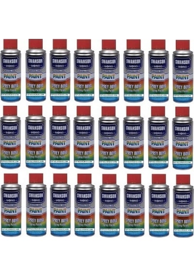 Swanson Sprey Boya 400ML Kırmızı TOPTAN 1 KOLİ 24 AD BÜYÜK BOY