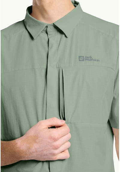 Jack Wolfskin Jack Wolfskın Vandra S S Shırt M Erkek Eucalyptus Gömlek 1404071 4029-21884 Gri