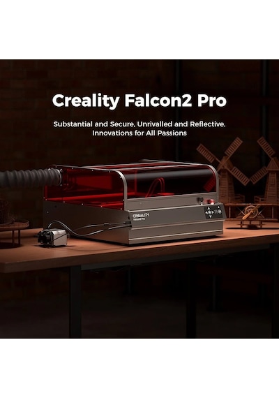Creality Falcon2 Pro 40W Kapalı Kasa Lazer Oyma Makinesi
