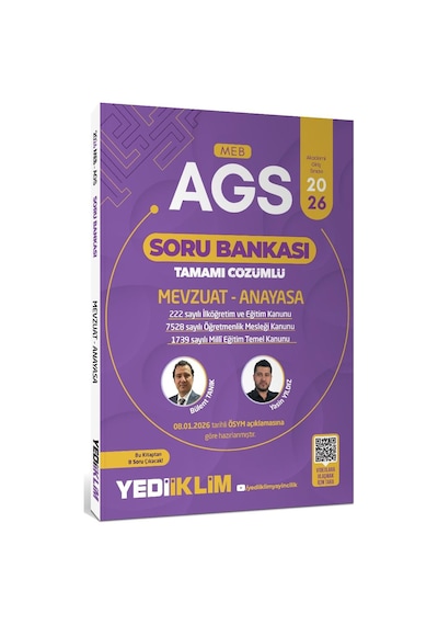Yediiklim 2026 Meb Ags Mevzuat Ve Anayasa Tamamı Çözümlü Soru Bankası