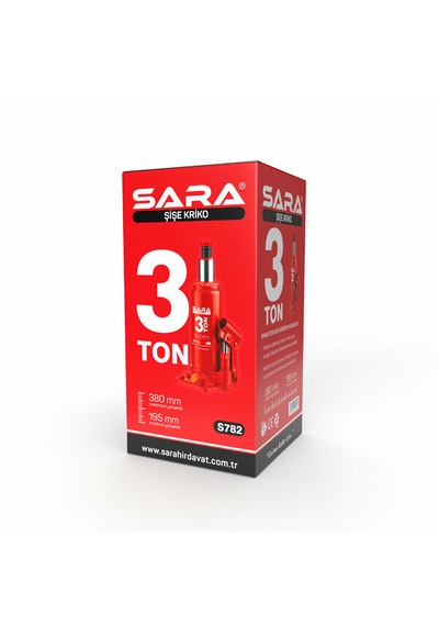 Sara 3 Ton Hidrolik Şişe Kriko