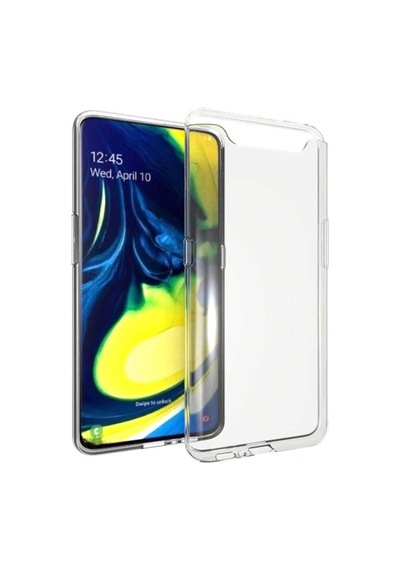 Samsung Galaxy Uyumlu A80 Kılıf Şeffaf Silikon Süper