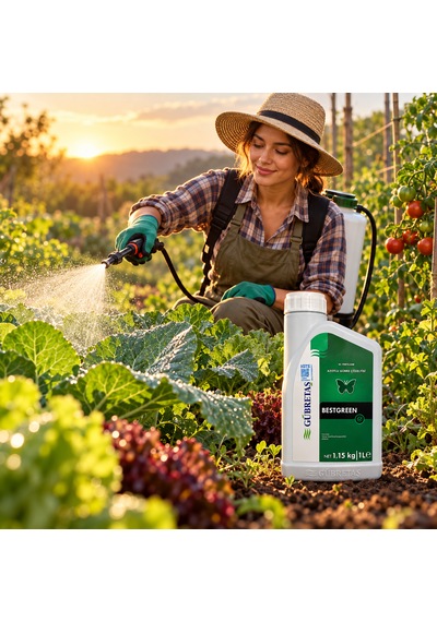 Gübretaş Bestgreen %25 Azot + %5 Magnezyum İçeren Sıvı Gübre: 1 Litre 1 L