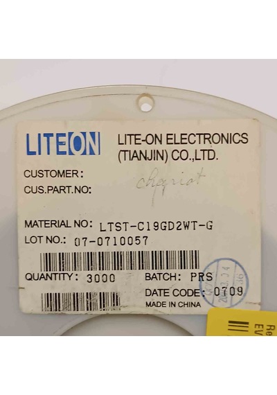 Ltst-c19gd2wt-g Rgb 100mcd Red. 150mcd Green. 40mcd Blue Smd Opto 50 Adet