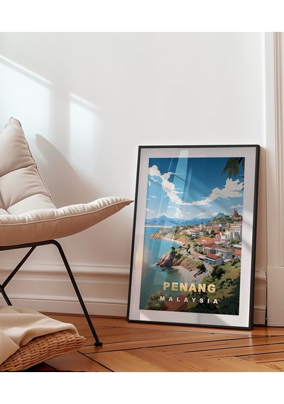 Çerçevesiz Poster Penang Sahil Manzarası