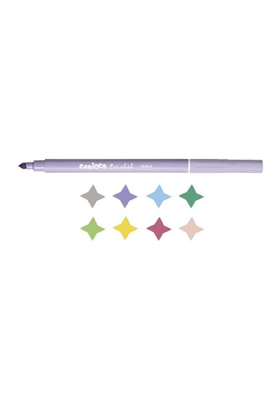 Carioca Pastel Süper Yıkanabilir 8 Li Keçeli Boya Kalemi 43032