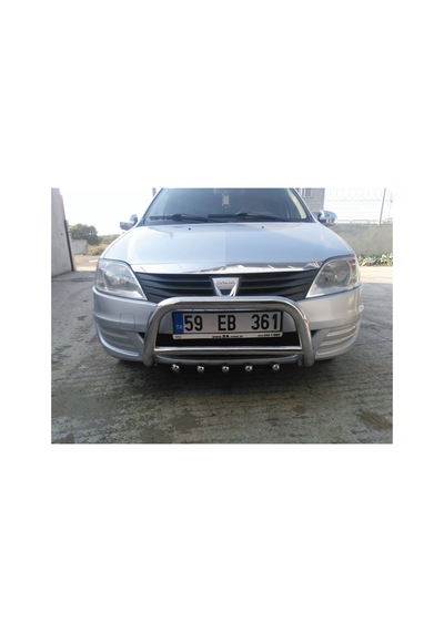 Dacia Logan Mcv 2008-2012 - Ön Koruma Bull Bar - Ara Borulu Karter Korumalı- Bream A