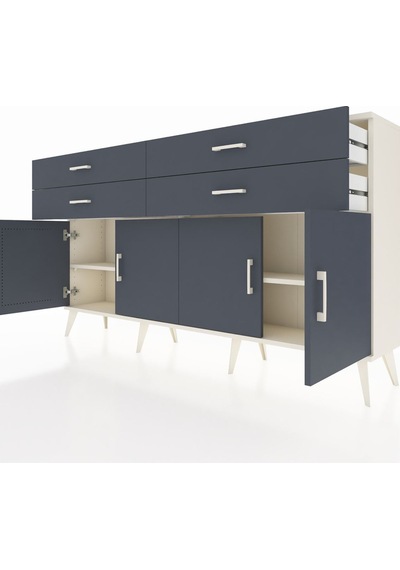 Arges Konsol 2 Raflı 4 Çekmeceli 8 Kapaklı 176x30x99 Aytaşı-antra Aytaşı-antrasit Arges Konsol 2 Raflı 4 Çekmeceli 8 Kapaklı 176x30x99 Aytaşı-antra Aytaşı-antrasit