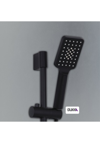 Duxxa Mirage 300 Black Sürgülü Duş Seti D.232.3.ms Krom