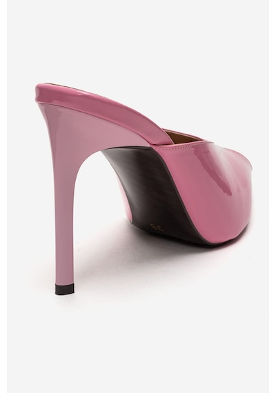Luvishoes Mırena Pembe Rugan Kadın Yüksek Topuklu Terlik
