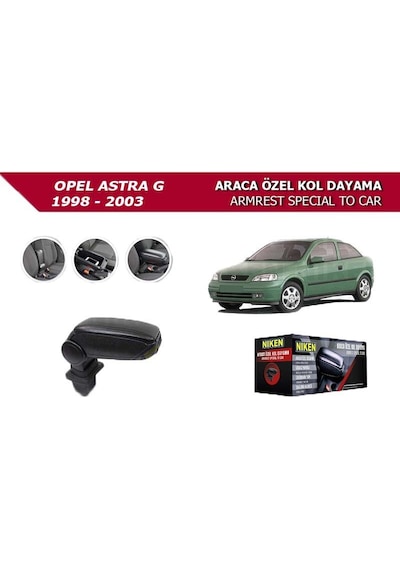 Opel Astra G 1998 2003 Araca Özel Kol Dayama Siyah Niken
