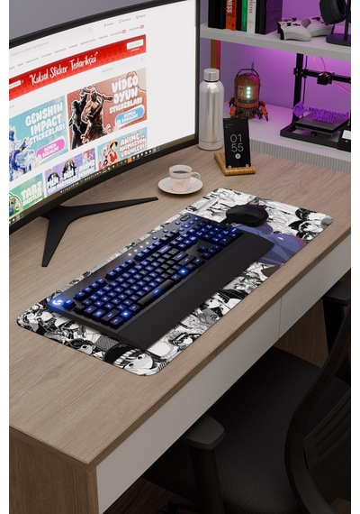 Komi Can't Communicate Dikişli Kauçuk Oyuncu Mousepad V2 - 70x30 Xl Gaming Mouse Pad