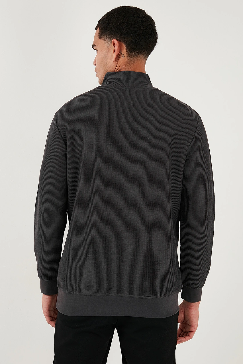 Buratti Pamuklu Regular Fit Yarım Fermuarlı Dik Yaka 2'Li Paket Erkek Sweat 5905716S2 Koyu Kahve-Antrasit Buratti Pamuklu Regular Fit Yarım Fermuarlı Dik Yaka 2'Li Paket Erkek Sweat 5905716S2 Koyu Kahve-Antrasit