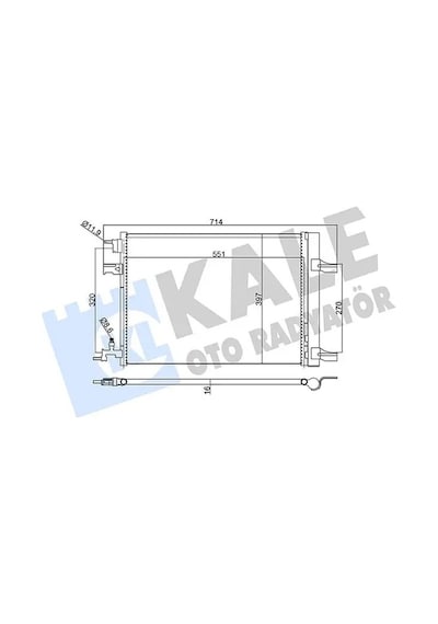 Opel Astra J Klima Radyatoru 1.4t 2010-2020 Kale 391100
