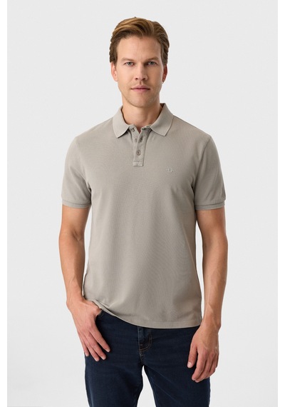 Back And Bond Regular Fit Adaçayı Polo Yaka Tişört