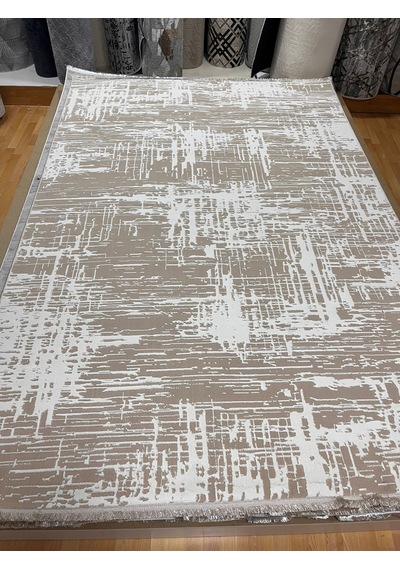 Bertuğ Halı Ada Serisi 07 Salon Oturma Odası Halısı 6m2 200x290 Krem - Vizon