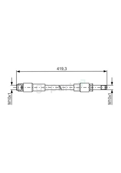 Fren Hortumu Arka Mercedes W176 W246 C117 X117 X156