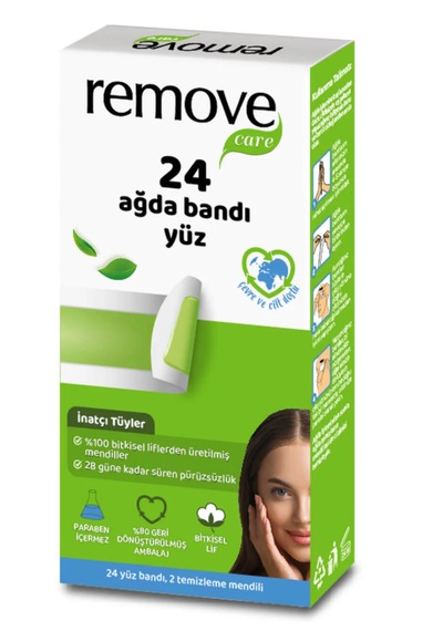 Remove Yüz Ağda Bandı İnatçı Ve Sık Tüyler 24'lü