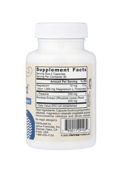 Jarrow Formulas, Vegan Magmind , Stress Resistance, 60 Veggie Capsules