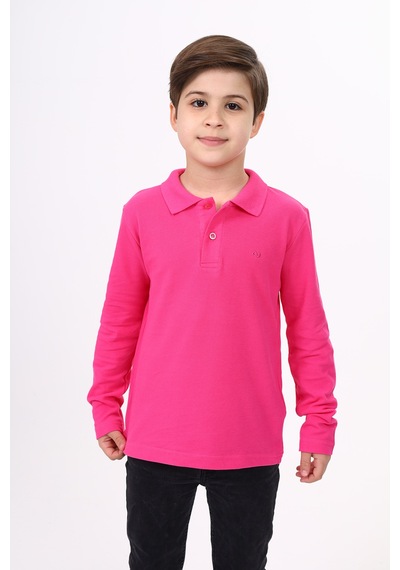Toontoy Kids Toontoy Unisex Çocuk Nakışlı Tişört Fuşya