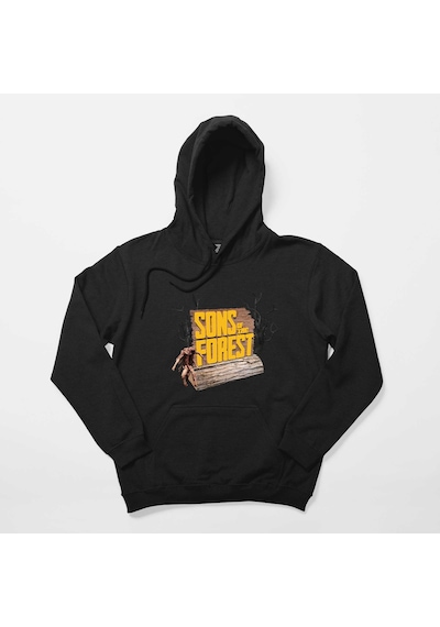 Sons Of The Forest Tree Siyah Kapşonlu Sweatshirt Hoodie