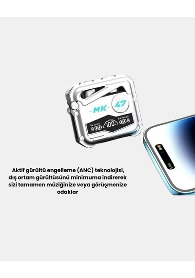 Powerbank Özellikli Bluetooth Kulaklık Ergonomik, Suya Dayanıklı Çok Renkli