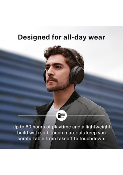 Ayrex Momentum 4 Wireless - Kablosuz Kulak Üstü Bluetooth Kulaklık - Anc, 60 Saate Kadar Dinleme Süresi, Transparan
