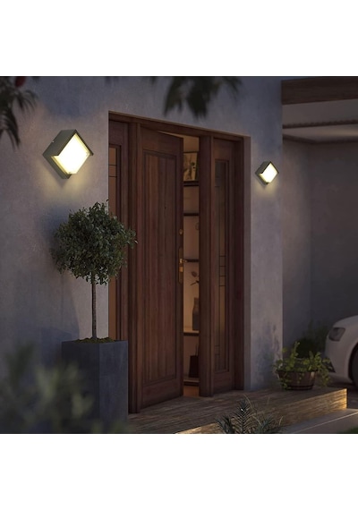 Ucuz Geldi Modern Led Duvar Aplik, 15w, 1500 Lümen, 3200k, Gün Işığı, Ip44, Siyah, Modern Tasarım Led Aplik İç Diğer