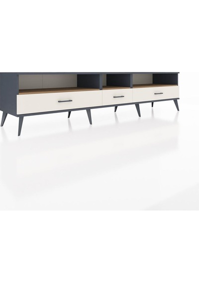 Hyperion Tv Ünitesi 3 Raflı 3 Çekmeceli 220x44x51 Antrasit-çam/aytaşı Atlas Çam/aytası - Antrasıt Hyperion Tv Ünitesi 3 Raflı 3 Çekmeceli 220x44x51 Antrasit-çam/aytaşı Atlas Çam/aytası - Antrasıt