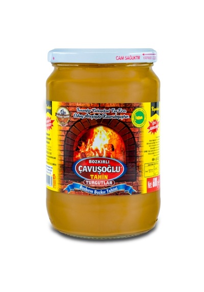 Bozkırlı Çavuşoğlu Odun Ateşinde Kepeksiz Bozkır Tahini Cam Kavanoz 600 G