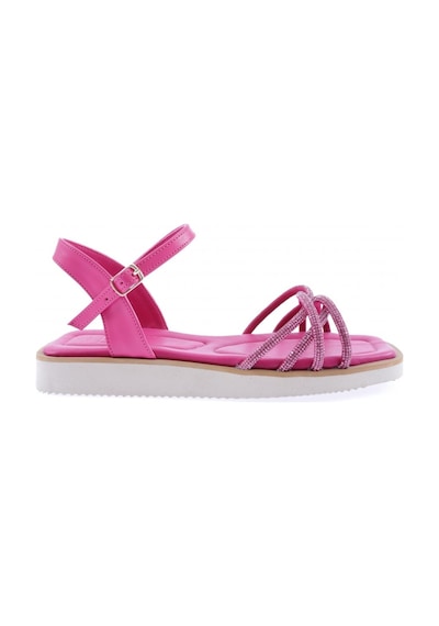Dgn 535-23y Kadin Çapraz Silver Taşli Sandalet 535-2261-R0507 Fuşya