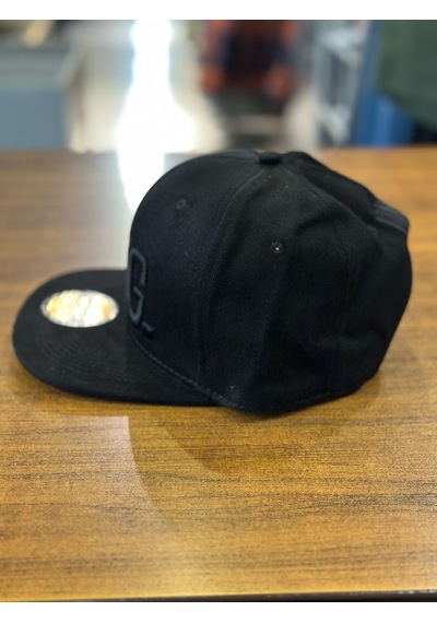 Hamze Kıng Nakışlı Siyah Hip Hop Snapback Rapper Basket Cap Şapka Siyah