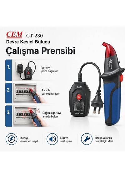Cem Ct-230 Devre Kesici Bulucu