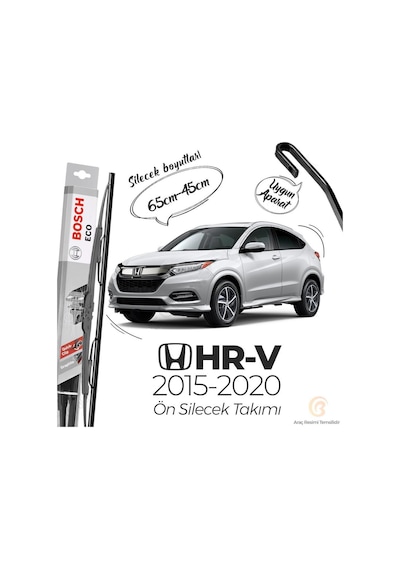Honda Hr-V Muz Silecek Takımı 2015-2020 Bosch Eco