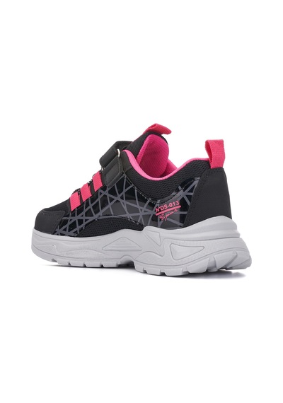 Günlük Çocuk Unisex Sneaker Nefes Alabilen Lastik Bağcıklı Cırt Cırtlı Hafif Esnek Ayakkabı 0013 Siyah - Fuşya Günlük Çocuk Unisex Sneaker Nefes Alabilen Lastik Bağcıklı Cırt Cırtlı Hafif Esnek Ayakkabı 0013 Siyah - Fuşya
