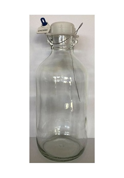 Cam Mühürlü Kapaklı Akaryakıt Numune Alma Şişesi 1 Litre