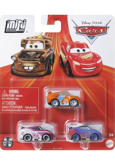 Cars Mini Karakter Arabalar Üçlü Paket Hll71