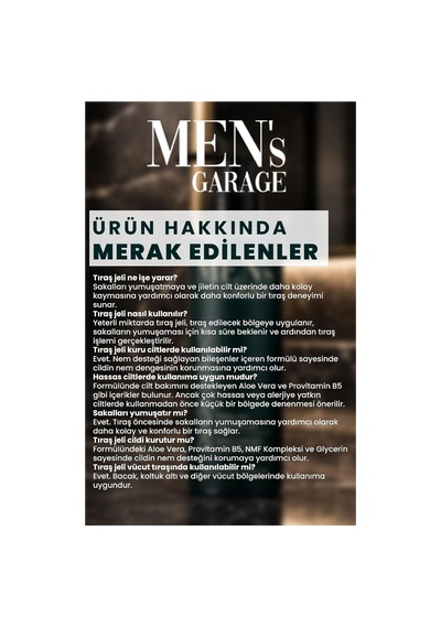 Men's Garage Tıraş Jeli 200 Ml