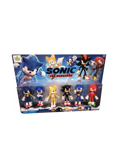Sonıc Oyuncak 6lı Et Figür Knuckles Taıls Shadow Sonic