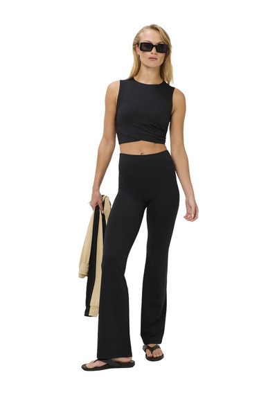 Sweaty Betty Sweaty Betty All Day Cropped Wrap Kadın Tank Top Blk Siyah